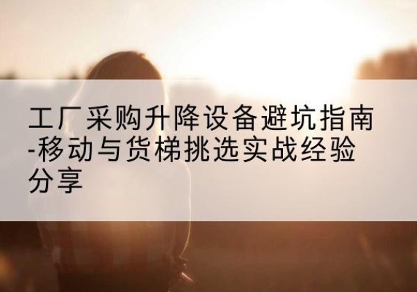 七星关移动式升降机怎么选-工厂采购升降设备避坑指南-移动与货梯挑选实战经验分享
